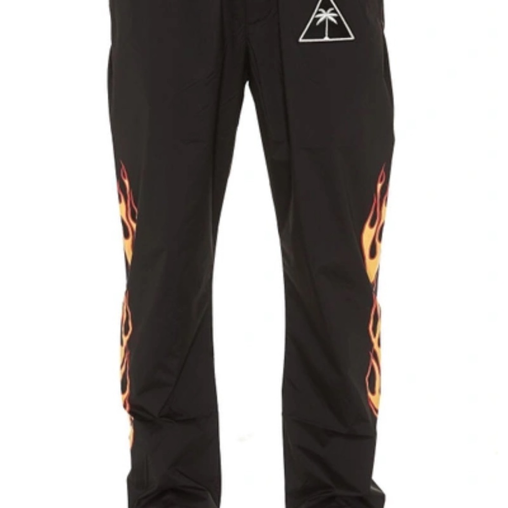 Palm Angels Palm Tree and Flame Track pants in Black